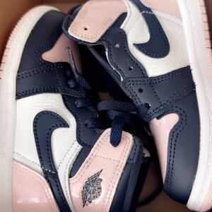 Nike Kids' Pink and Navy Sneakers